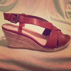 Lands end brown espadrilles